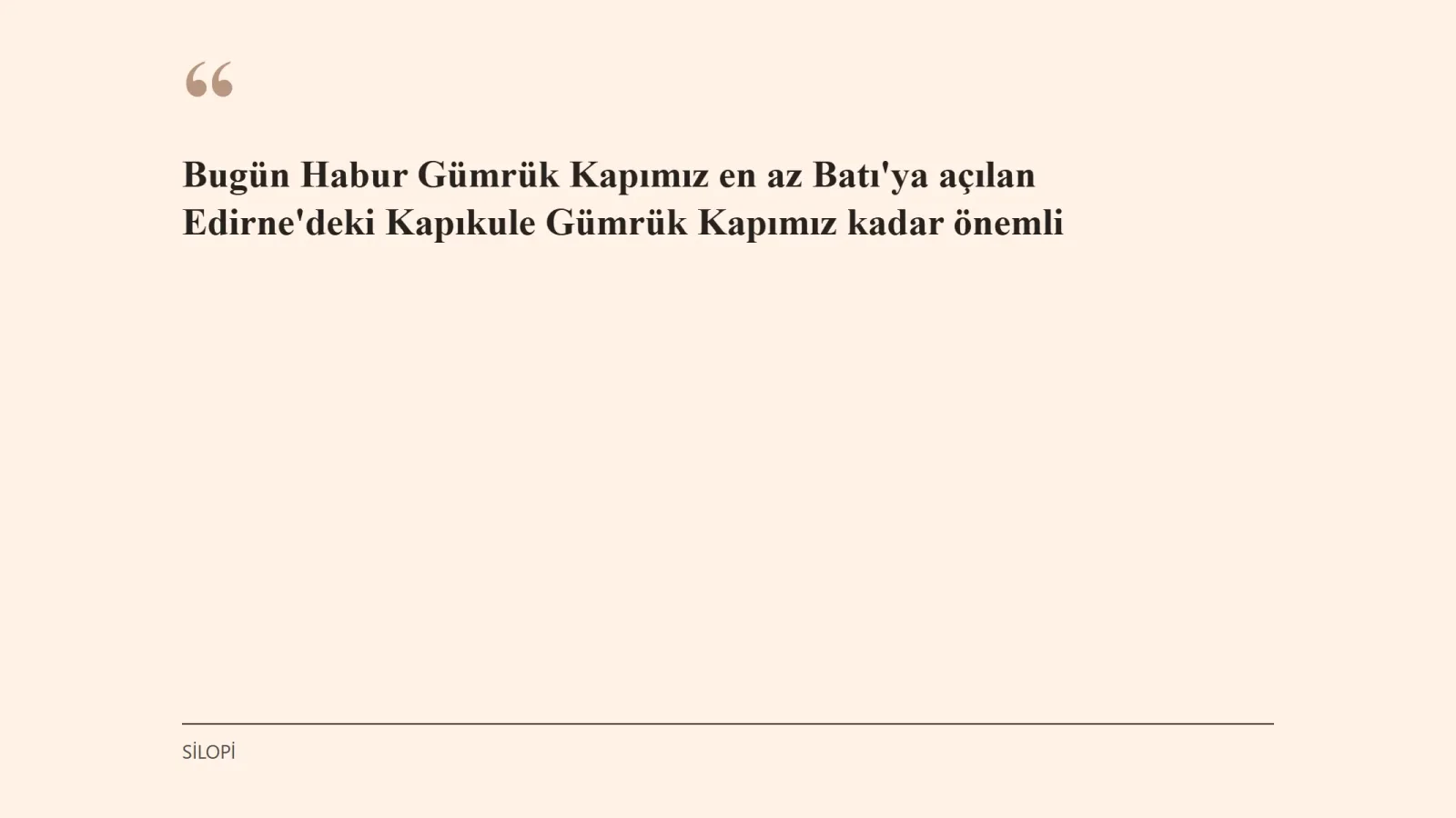 TÜRKIRAK grafiği: Bugün Habur Gümrük Kapımız en az Batı'ya açılan Edirne'deki Kapıkule Gümrük Kapımız kadar önemli